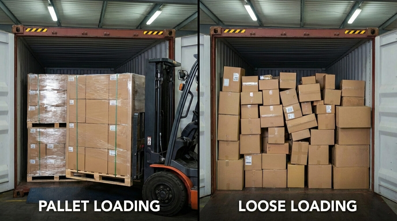 Container Loading Diagrams: Pallet vs Loose