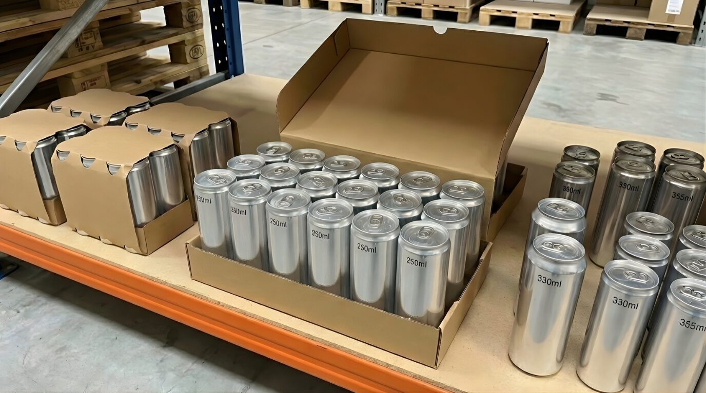 Diverse Beverage Packaging and Can Sizes